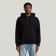 Picture of G-STAR MEN'S GS-01 RELAXED HOODED SWEATER IN DK BLACK 1