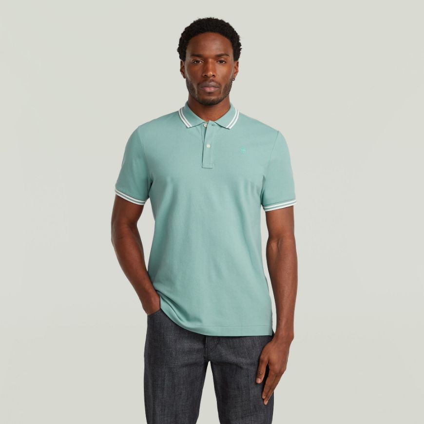Снимка на G-STAR МЪЖКА БЛУЗА DUNDA SLIM STRIPE POLO В MINERAL BLUE