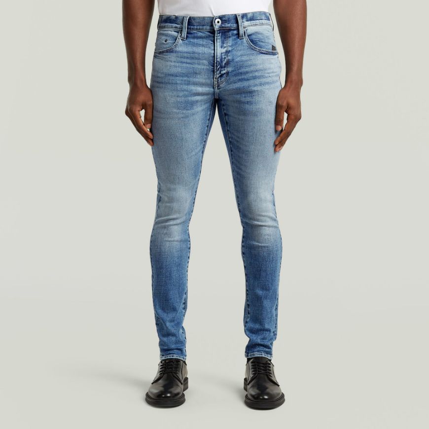 Picture of G-STAR MEN'S REVEND FWD SKINNY JEANS IN FADED BLUE HALITE