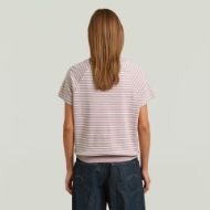 Снимка на G-STAR ДАМСКИ ТОП RAGLAN TOP В BURNISHED LILAC/MILK STRIPE 2