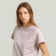 Снимка на G-STAR ДАМСКИ ТОП RAGLAN TOP В BURNISHED LILAC/MILK STRIPE 3