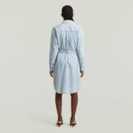 Снимка на G-STAR ДАМСКА РОКЛЯ SHIRT DRESS BELT В SUN FADED BLUE MIST 3