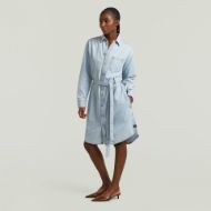 Снимка на G-STAR ДАМСКА РОКЛЯ SHIRT DRESS BELT В SUN FADED BLUE MIST 2