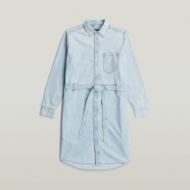 Снимка на G-STAR ДАМСКА РОКЛЯ SHIRT DRESS BELT В SUN FADED BLUE MIST 7