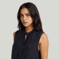 Снимка на G-STAR WOMEN'S STAND UP COLLAR TOP В DK BLACK 3