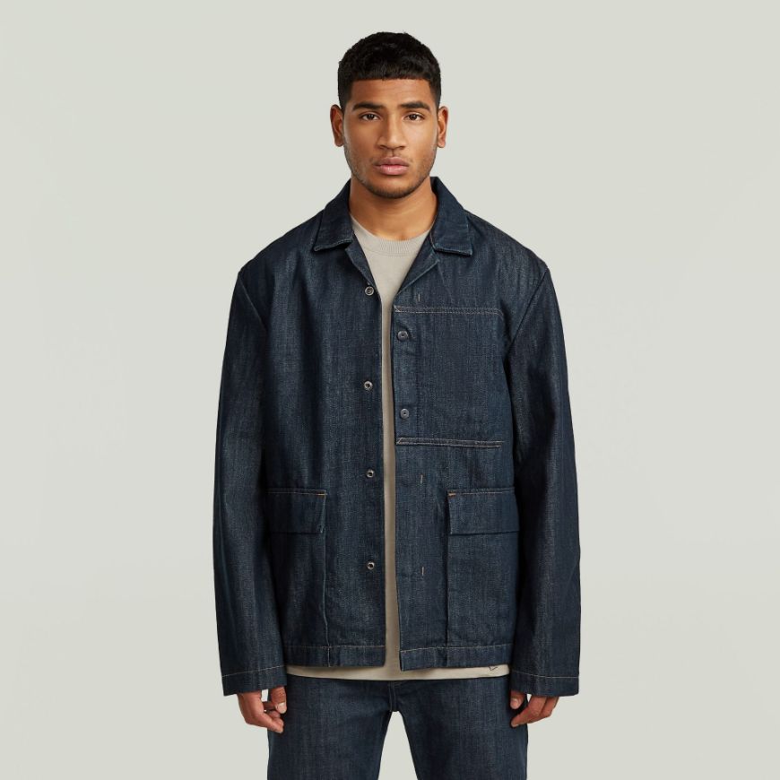 Picture of G-STAR MEN'S MARSEILLE BLAZER IN STAY RAW DENIM