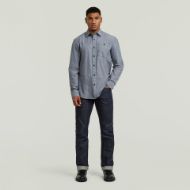 Picture of G-STAR MEN'S BRISTUM 2.0 SLIM SHIRT IN SALUTE SLUB STRIPE 4