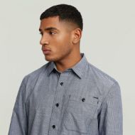 Picture of G-STAR MEN'S BRISTUM 2.0 SLIM SHIRT IN SALUTE SLUB STRIPE 3