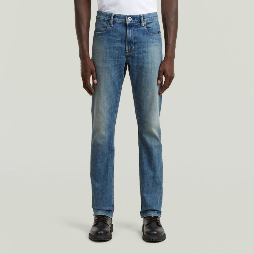 Picture of G-STAR MEN'S MOSA STRAIGHT JEANS IN ANTIQUE FADED PATINA BLUE