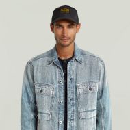 Picture of G-STAR MEN'S BASEBALL TRUCKER CAP IN DK BLACK 2