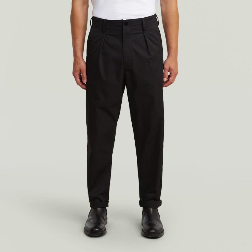 Снимка на G-STAR МЪЖКИ ПАНТАЛОН PLEATED CHINO RELAXED TAPERED В DK BLACK