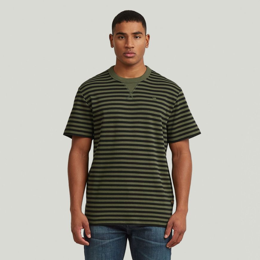 Снимка на G-STAR МЪЖКА БЛУЗА NIFOUS STRIPE T-SHIRT В FOUR LEAF CLOVER/DK BLACK STRIPE