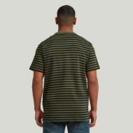 Снимка на G-STAR МЪЖКА БЛУЗА NIFOUS STRIPE T-SHIRT В FOUR LEAF CLOVER/DK BLACK STRIPE 2