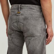 Picture of G-STAR MEN'S BIKER PATCHED 3D SLIM JEANS IN SUN FADED GUNMETAL 3