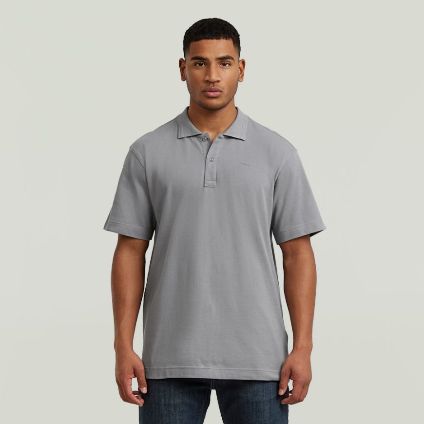 Picture of G-STAR MEN'S CORE REGULAR POLO IN QUICKSILVER