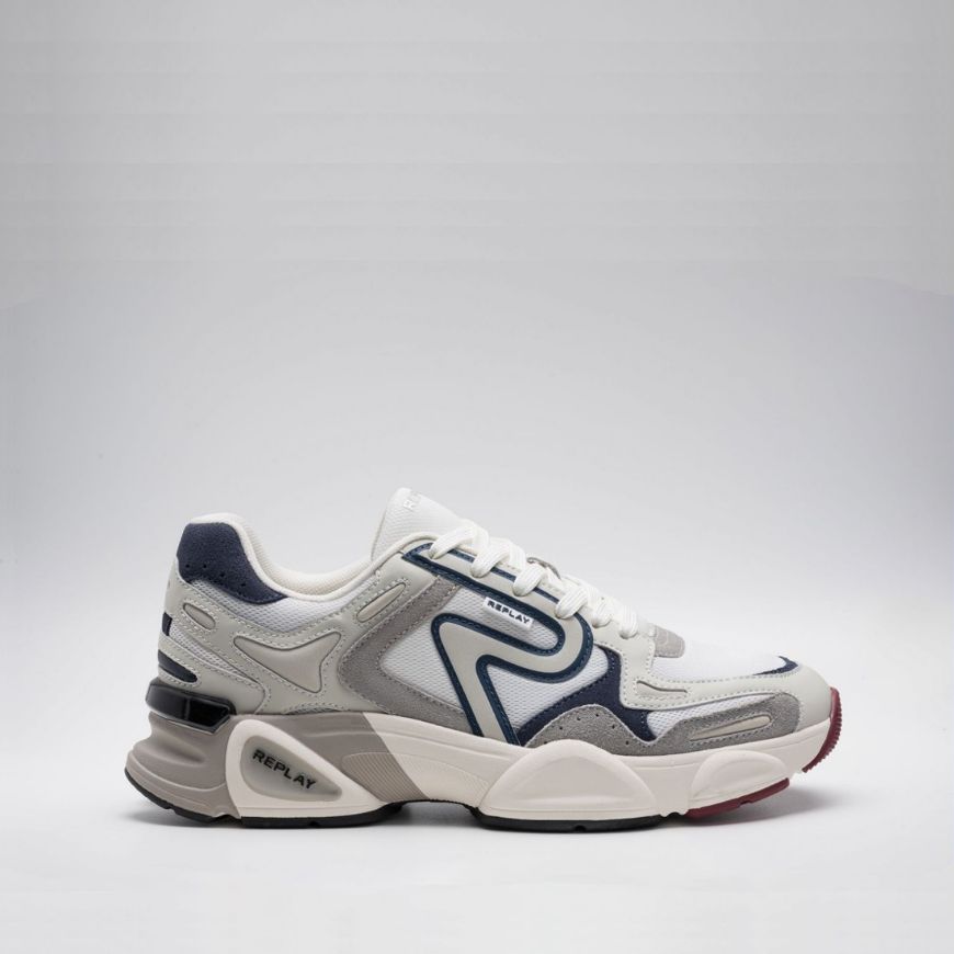 Снимка на REPLAY МЪЖКИ СПОРТНИ ОБУВКИ  DESTINY M PLAY SNEAKERS В БЯЛО СИНЬО