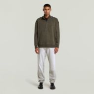 Picture of G-STAR MEN'S WASHED HB RELAXED HALF ZIP SWEATER IN ASFALT GD SNOW BLEACH 4