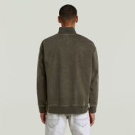 Picture of G-STAR MEN'S WASHED HB RELAXED HALF ZIP SWEATER IN ASFALT GD SNOW BLEACH 2