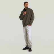 Picture of G-STAR MEN'S WASHED HB RELAXED HALF ZIP SWEATER IN ASFALT GD SNOW BLEACH 5