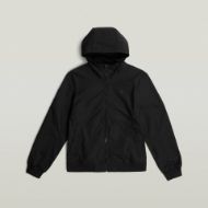 Picture of G-STAR MEN'S TRACK HOODED JACKET IN DK BLACK 6
