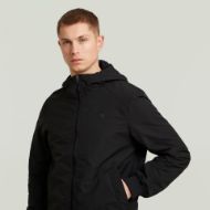 Picture of G-STAR MEN'S TRACK HOODED JACKET IN DK BLACK 4