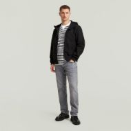 Picture of G-STAR MEN'S TRACK HOODED JACKET IN DK BLACK 5