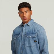 Снимка на G-STAR МЪЖКА РИЗА MARINE SLIM SHIRT DNM В FADED AZURA BLUE 4