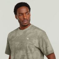 Picture of G-STAR MEN'S AOP T-SHIRT IN ELEPHANT SKIN ARCHIVAL TEXTURE 3