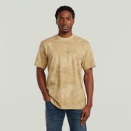 Picture of G-STAR MEN'S AOP T-SHIRT IN CREAM ARCHIVAL TEXTURE 1
