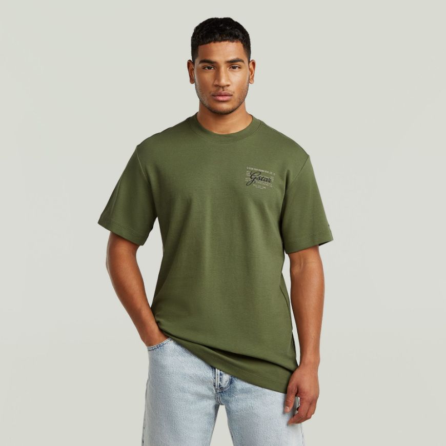 Снимка на G-STAR МЪЖКА БЛУЗА SCRIPT GR T-SHIRT В FOUR LEAF CLOVER