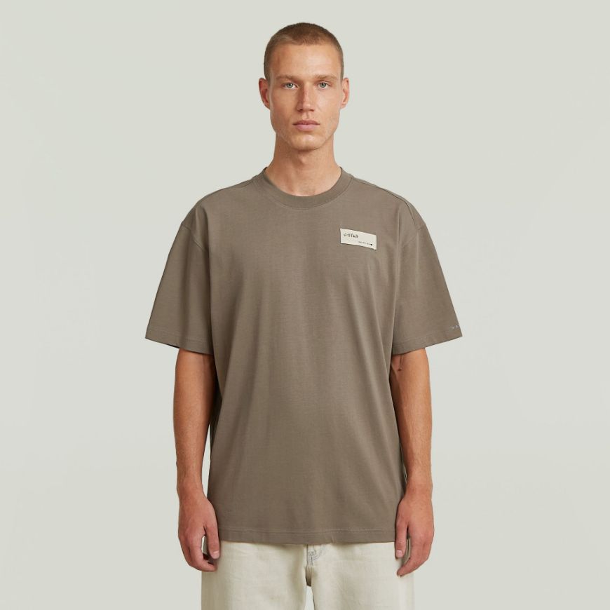 Picture of G-STAR MEN'S HB BADGE RELAXED T-SHIRT IN TURF