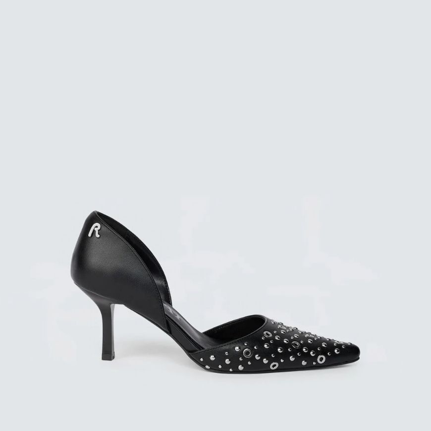 Снимка на REPLAY ДАМСКИ ОБУВКИ  VERONIQUE MIXED POINTED-TOE PUMPS В ЧЕРНО