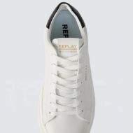 Picture of REPLAY MEN'S NOTTING FUTURE LEATHER SNEAKERS IN WHITE 5