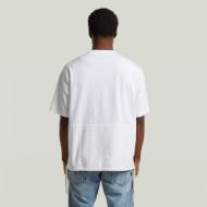 Picture of G-STAR MEN'S WOVEN MIX LOOSE T-SHIRT IN WHITE 2