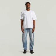 Picture of G-STAR MEN'S WOVEN MIX LOOSE T-SHIRT IN WHITE 4