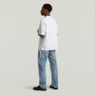 Picture of G-STAR MEN'S WOVEN MIX LOOSE T-SHIRT IN WHITE 5
