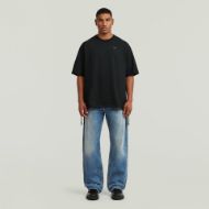 Picture of G-STAR MEN'S WOVEN MIX LOOSE T-SHIRT IN DK BLACK 4