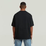 Picture of G-STAR MEN'S WOVEN MIX LOOSE T-SHIRT IN DK BLACK 2