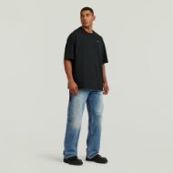 Picture of G-STAR MEN'S WOVEN MIX LOOSE T-SHIRT IN DK BLACK 5