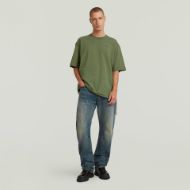 Picture of G-STAR MEN'S WOVEN MIX LOOSE T-SHIRT IN FOUR LEAF CLOVER 4