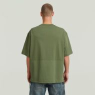 Picture of G-STAR MEN'S WOVEN MIX LOOSE T-SHIRT IN FOUR LEAF CLOVER 2