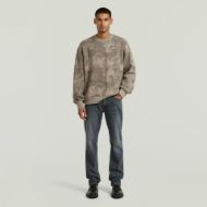 Picture of G-STAR MEN'S AOP SWEATER IN ELEPHANT SKIN ARCHIVAL TEXTURE 4