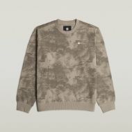 Picture of G-STAR MEN'S AOP SWEATER IN ELEPHANT SKIN ARCHIVAL TEXTURE 6
