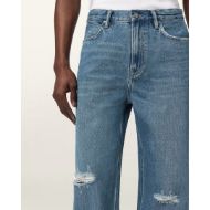 Picture of ALLSAINTS MEN'S LENNY LOOSE FIT JEANS IN DESTROY MID INDIGO 4