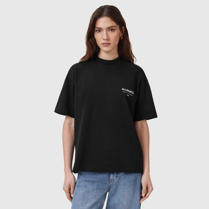 Снимка на ALLSAINTS ДАМСКИ ТОП UNDERGROUND ETTA T-SHIRT В ЧЕРНО