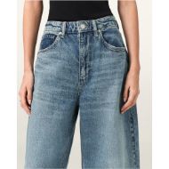 Снимка на ALLSAINTS ДАМСКИ ДЕНИМ PAYTON CROPPED BARREL LEG JEANS В СИНЬО 3