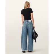 Снимка на ALLSAINTS ДАМСКИ ДЕНИМ PAYTON CROPPED BARREL LEG JEANS В СИНЬО 6