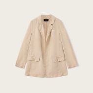 Picture of ALLSAINTS WOMEN'S ALEIDA TENCEL BLAZER IN TAUPE BROWN 5