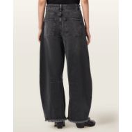 Снимка на ALLSAINTS ДАМСКИ ДЕНИМ PAYTON CROPPED BARREL LEG JEANS В ЧЕРНО 2