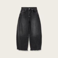 Снимка на ALLSAINTS ДАМСКИ ДЕНИМ PAYTON CROPPED BARREL LEG JEANS В ЧЕРНО 7